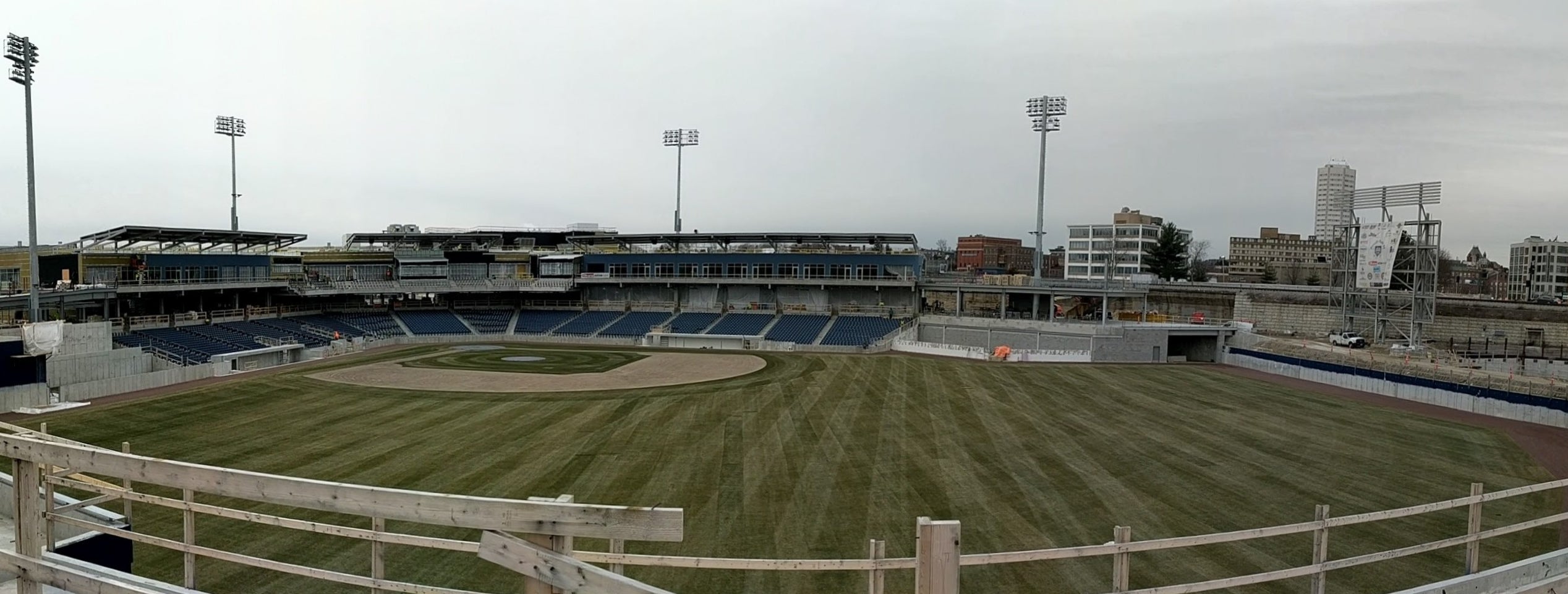 Worcester ballpark construction halted