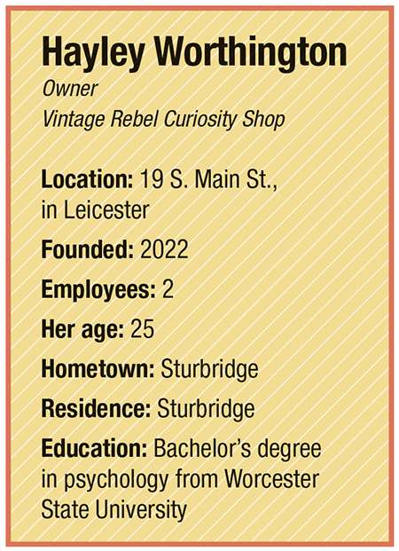 Worthington is 25, lives in Sturbridge, and has a bachelor's degree from Worcester State University.