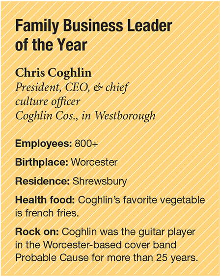Bio box on 2024 Family Business Leader of the Year, Chris Coghlin