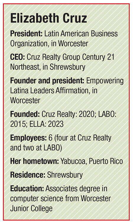 A bio box on Elizabeth Cruz