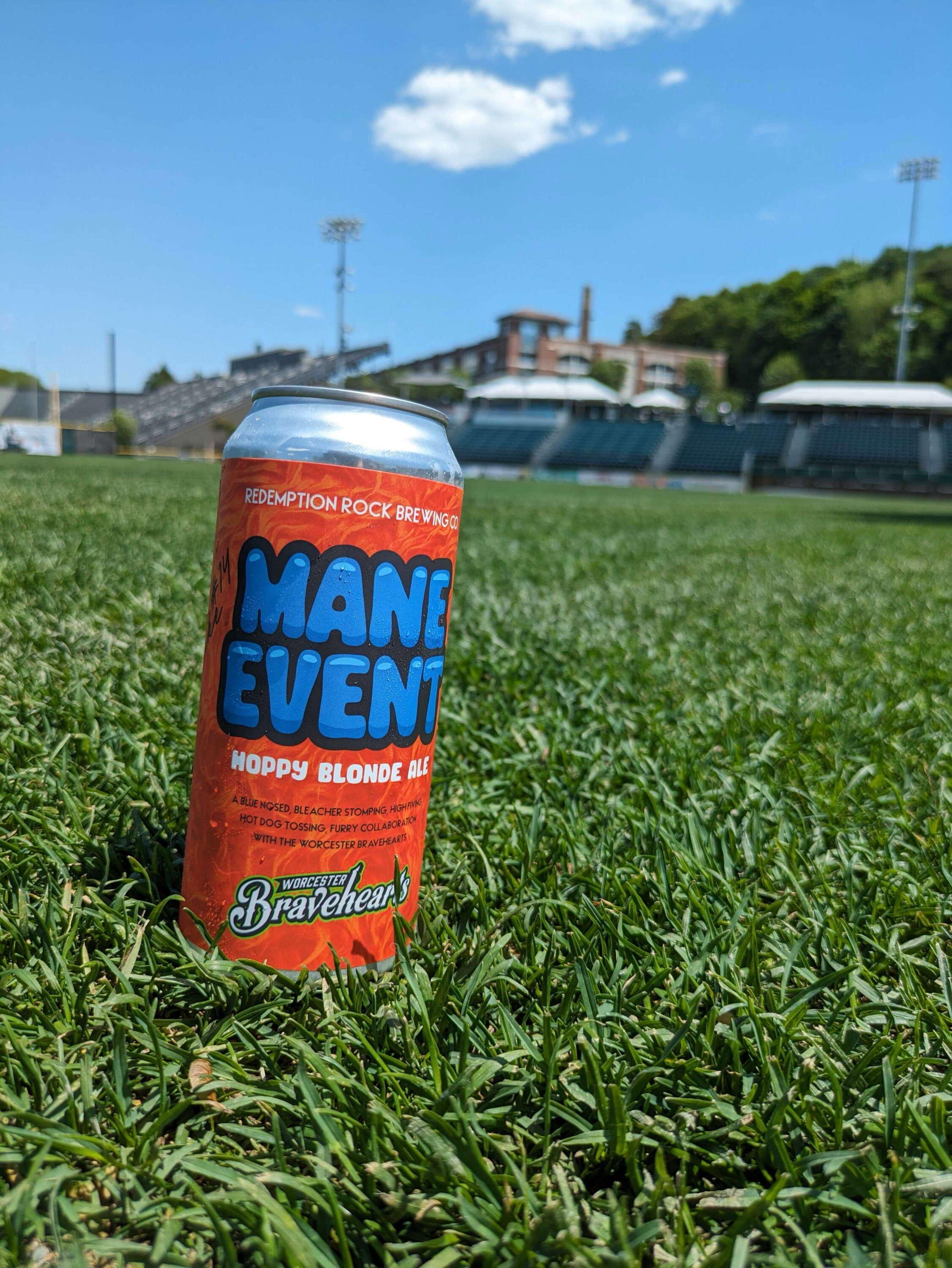 beer in grass