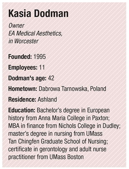 A bio box on Kasia Dodman