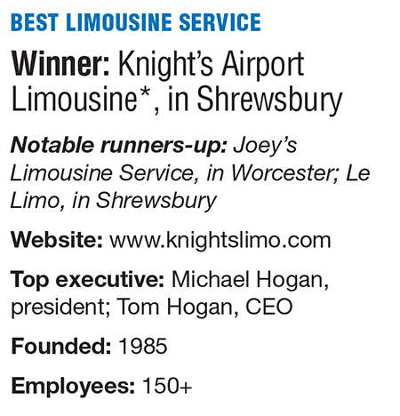 A bio box on the winner of the Best of Business award for Best Limosine Service