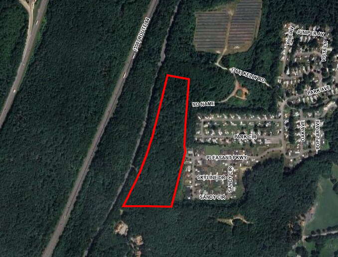 Satellite image of a vacant lot