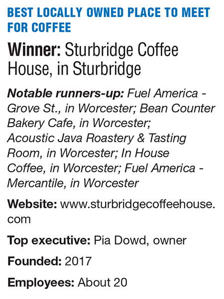 A bio box for Sturbridge Coffee House