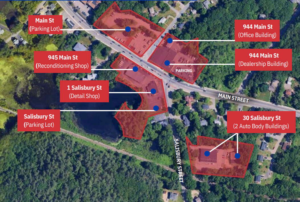 Map of parcels owned by Sunnyside Ford in Holden