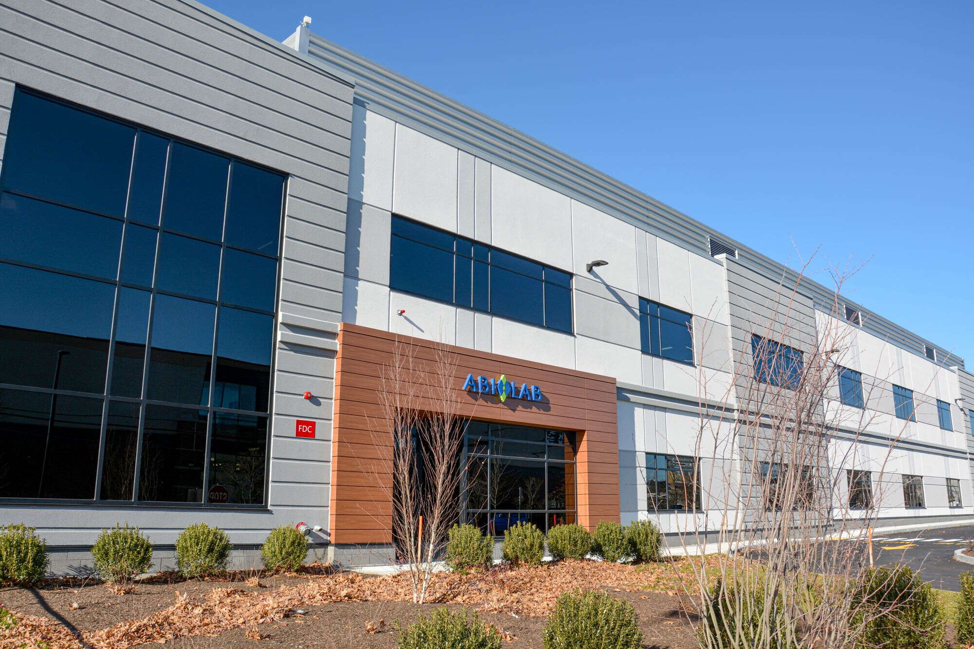 A two-story industrial building