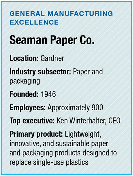 A bio box for Seaman Paper Co.