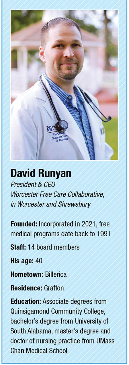 A bio box for David Runyan and the Worcester Free Care Collaborative
