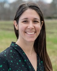 A headshot of Tori Buerschaper