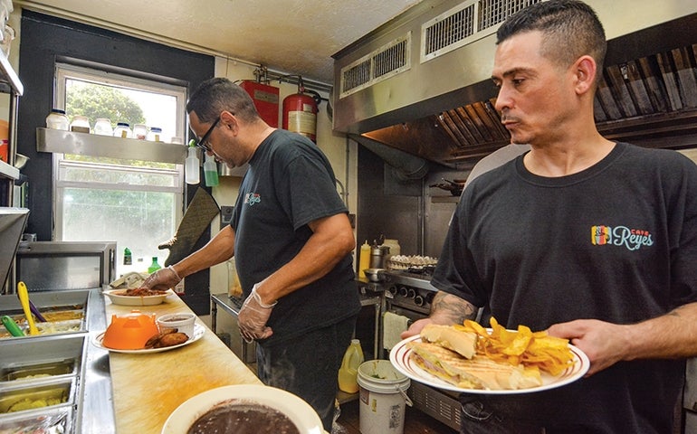 Cafe Reyes kitchen photo