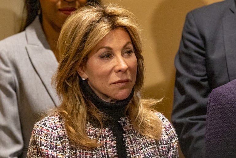 A photo of a woman with blond hair