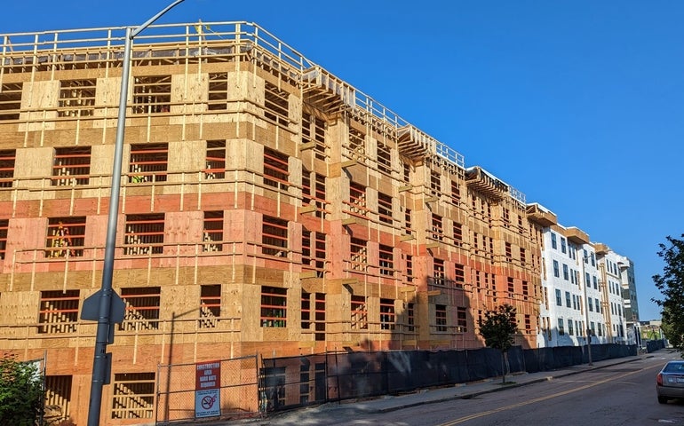 Apartment building under construction