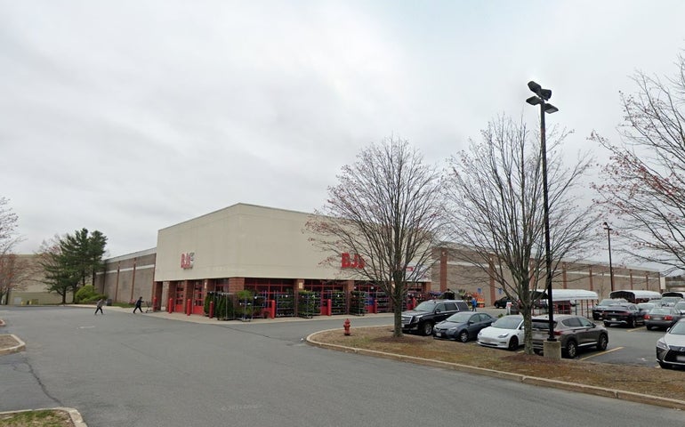 building in parking lot