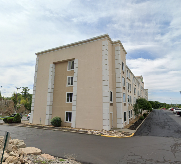 A large hotel building