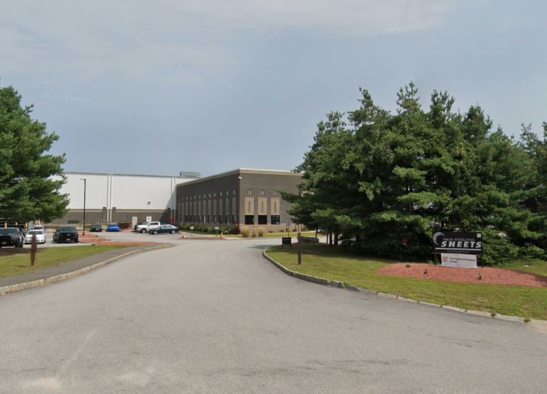 The entrance of a manufacturing facility