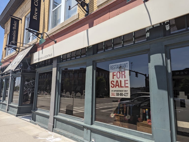 A closed restaurant space