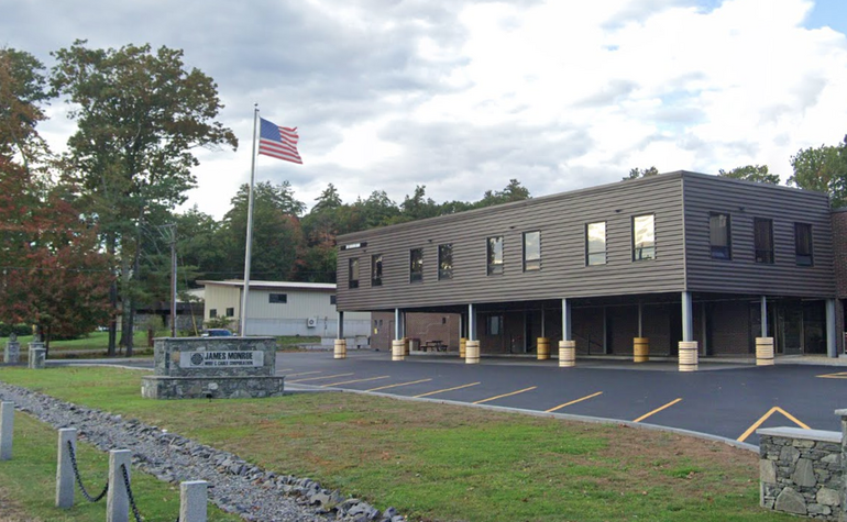 A two-story industrial building