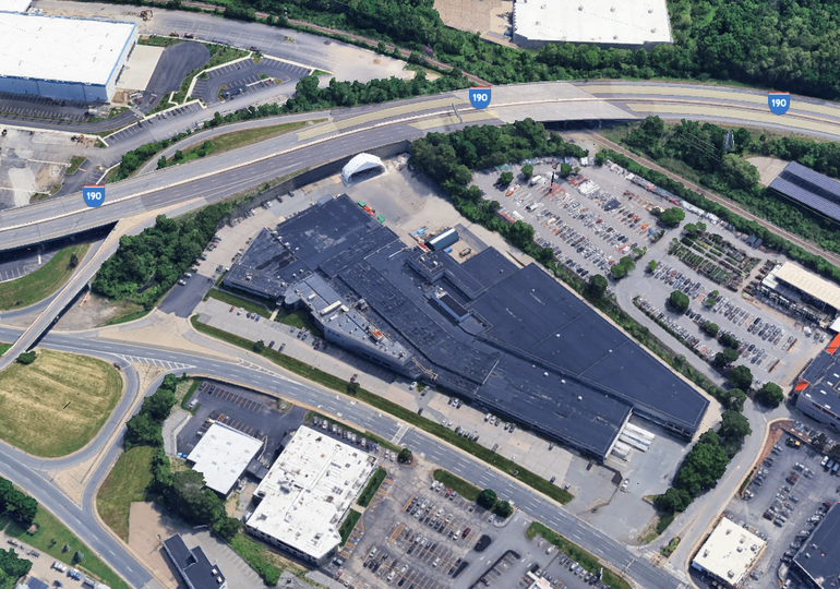 A large factory viewed from the air