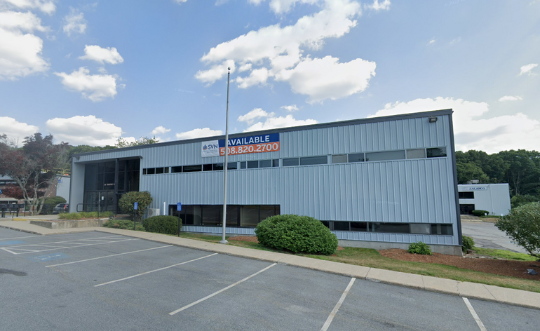 A two story industrial building