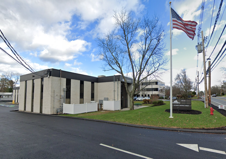 A two-story office building