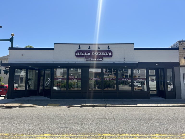 A restaurant storefront 