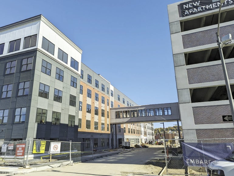 A housing project development in Worcester