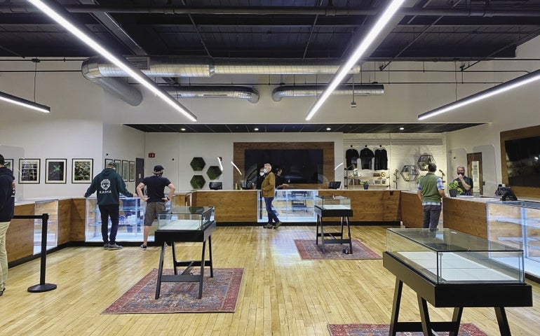 A dispensary sales floor