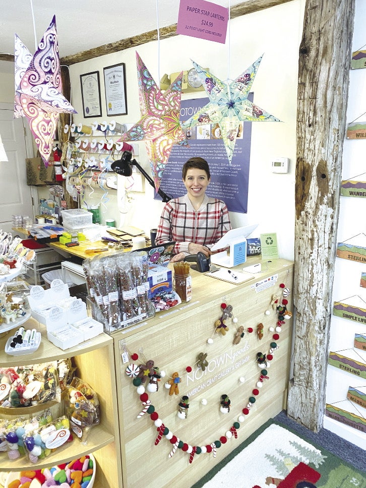 A photo of Leanne Boudrea in her shop