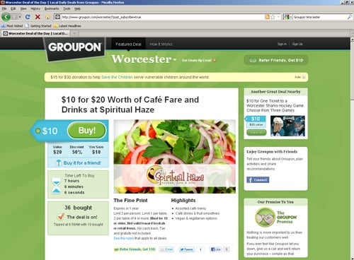 Groupon new hot sale customer coupon