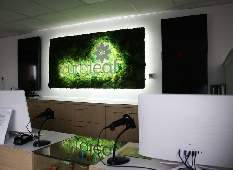 A dispensary sales floor